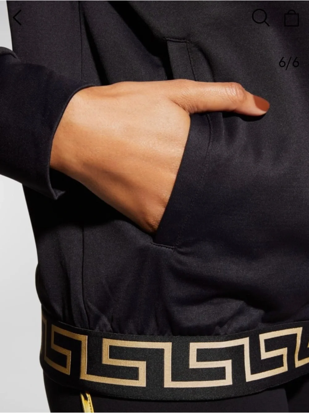 Versace Greca Border Track Black Jacket - Picture 7 of 12